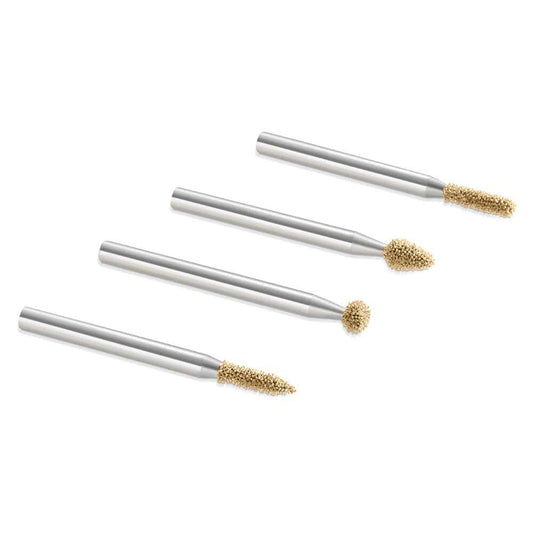 Detail Rotary Burr Kit - Fine Cut - 1/8" Shaft - 4 Piece