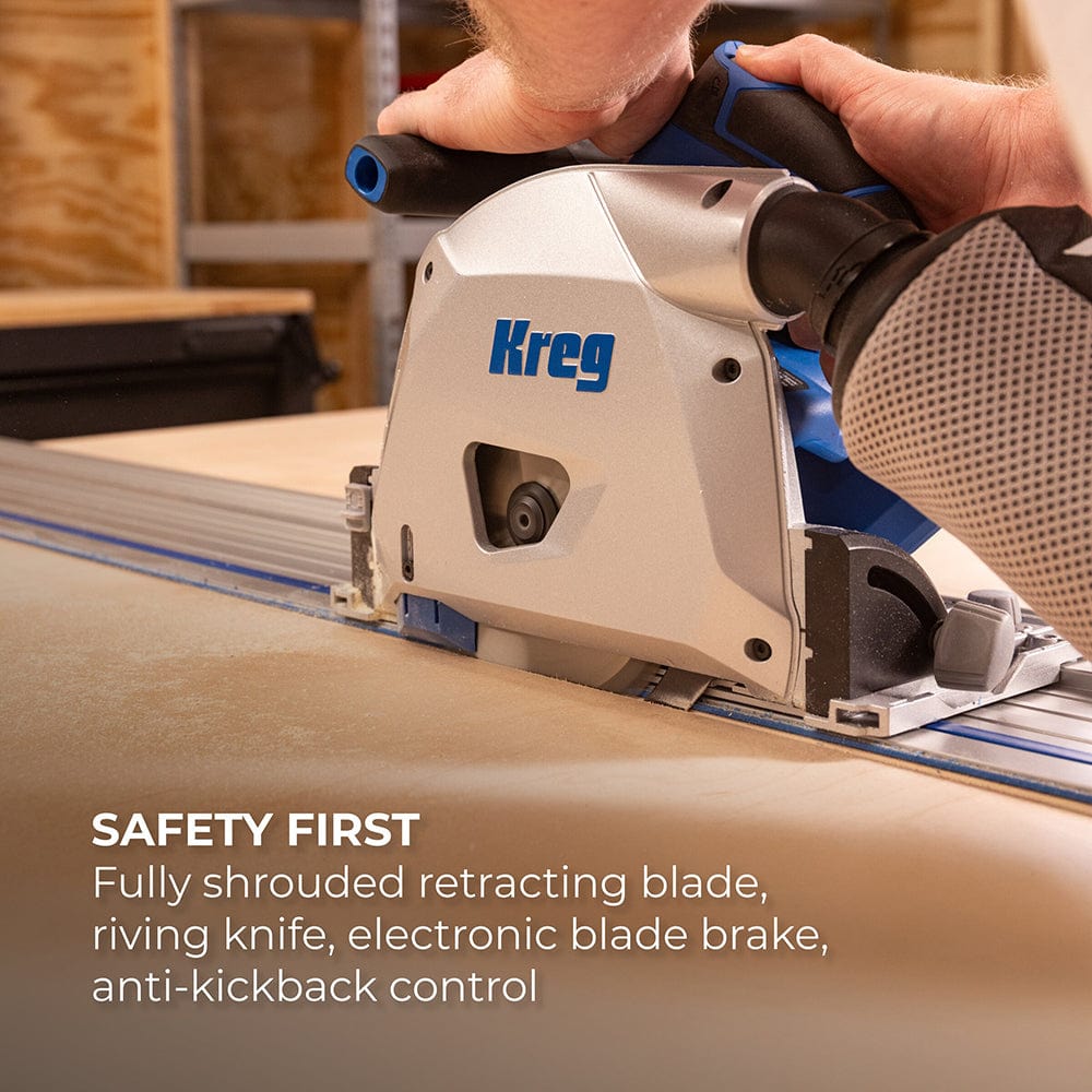 Ionic Drive 6-1/2" Plunge-Cut Track Saw Kit - 20V
