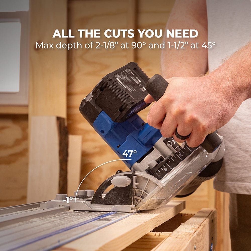 Ionic Drive 6-1/2" Plunge-Cut Track Saw Kit - 20V