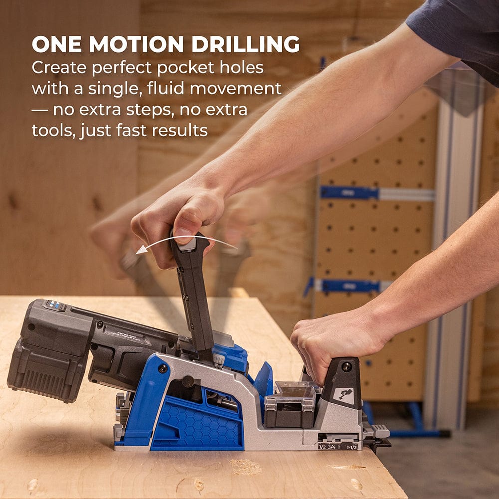 Ionic Drive Rebel Pocket-Hole Joiner Kit - 20V - with 4AH Battery Kit