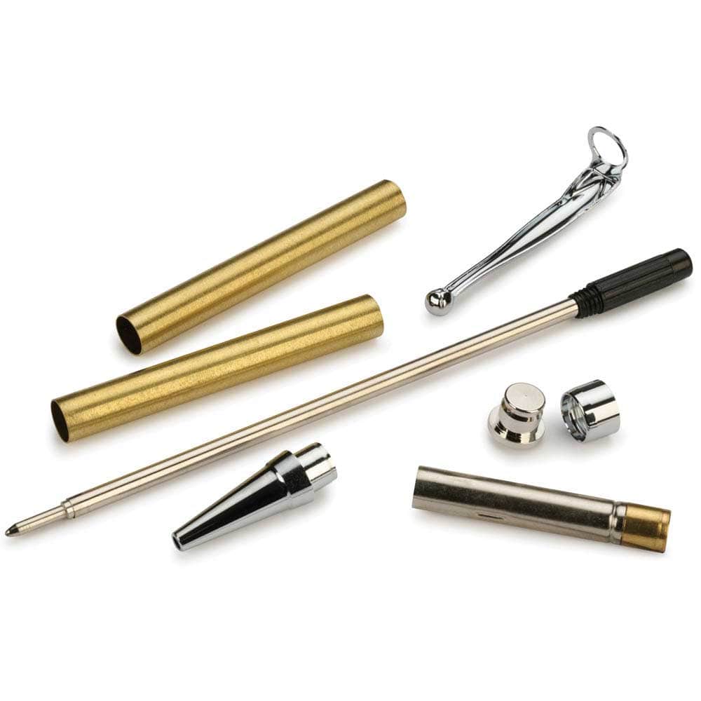 Debonair Slim Style Ballpoint Pen Kit - Chrome