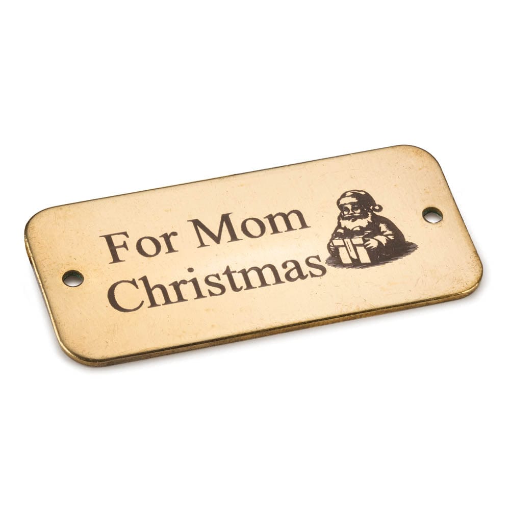 Nameplate Engraving Blank - Brass - 3 piece