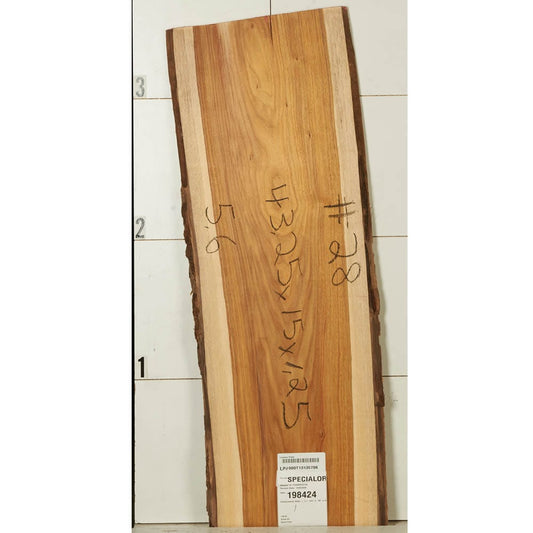 Canarywood Slab - 1-1/4" x 15" x 43-1/4"