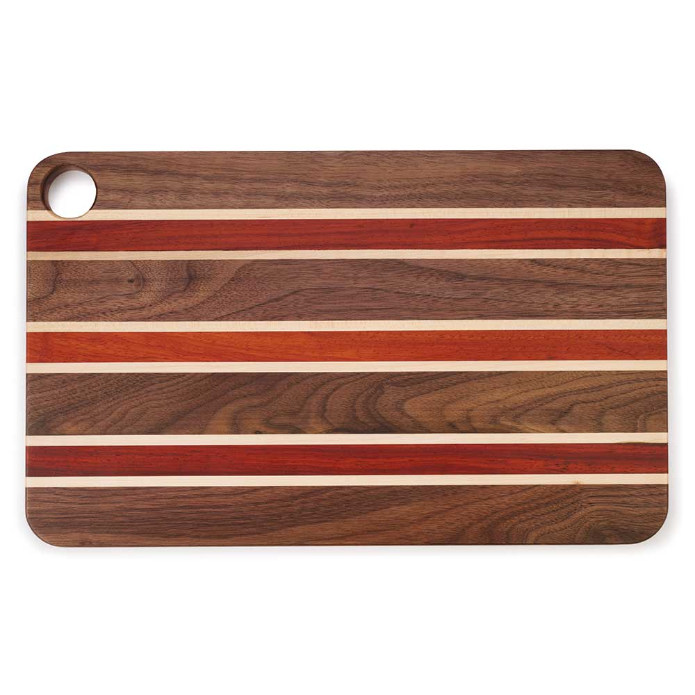 Heritage Blend Cutting Board Kit - 3/4" x 9-3/4" x 16" - Padauk, Walnut, Maple