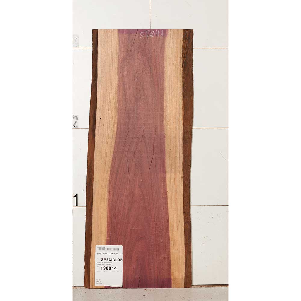 Purpleheart Slab - 1-1/4" x 15-7/8" x 39"
