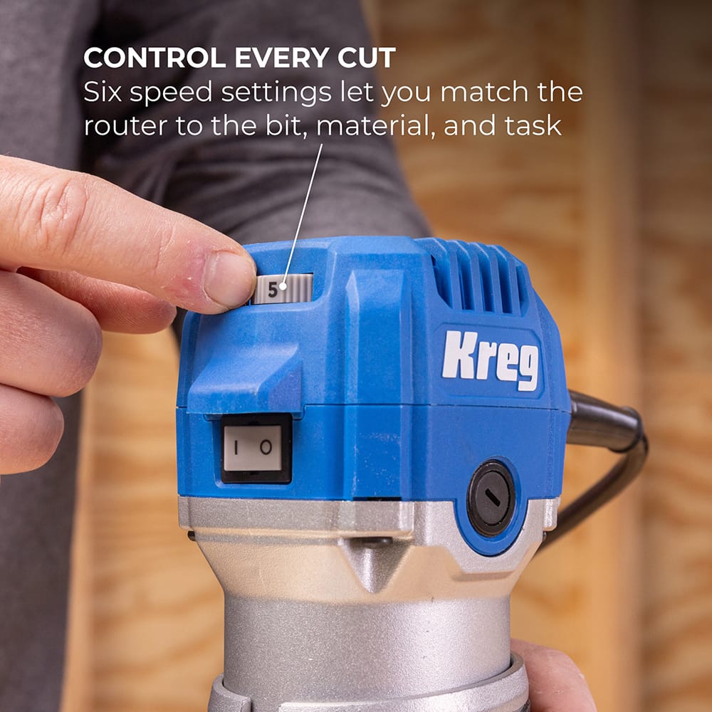 1-1/4 HP Variable-Speed Trim Router