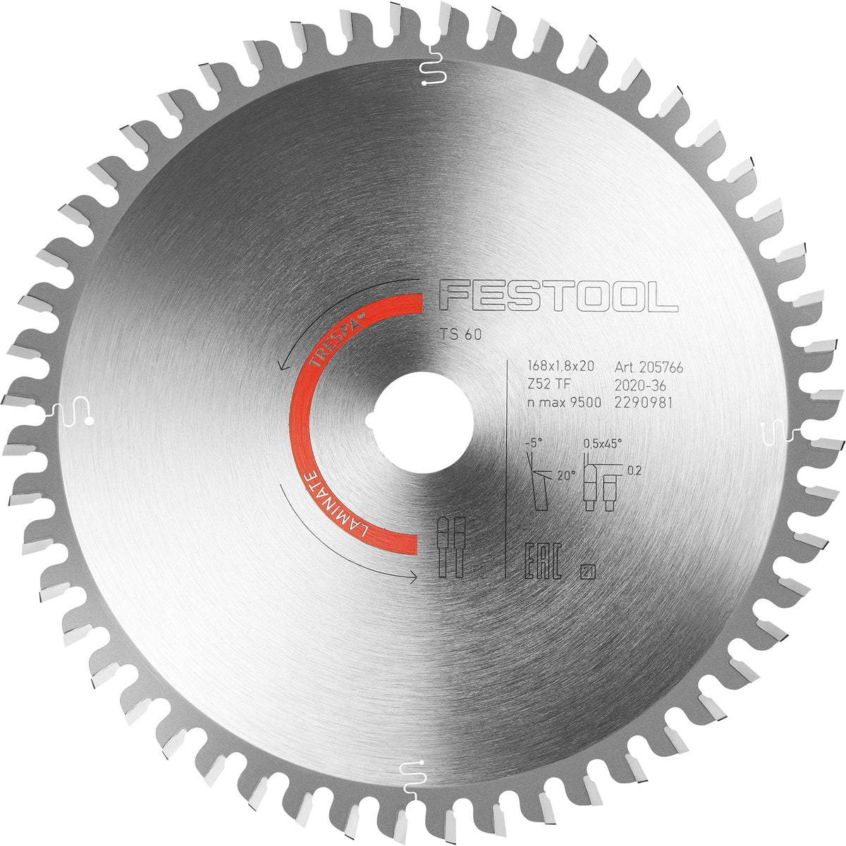 Laminate Saw Blade 52T - TS 60