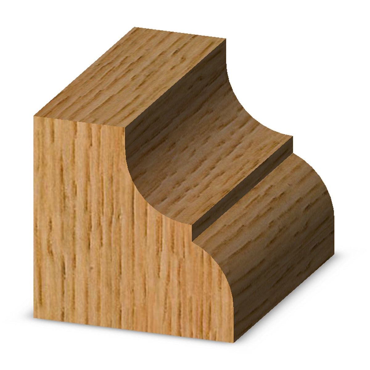 Cove and Bead Bit 1/4" R 1-5/16" LD 5/8" CL 1/2" SH 2-3/8" OL 2 FL