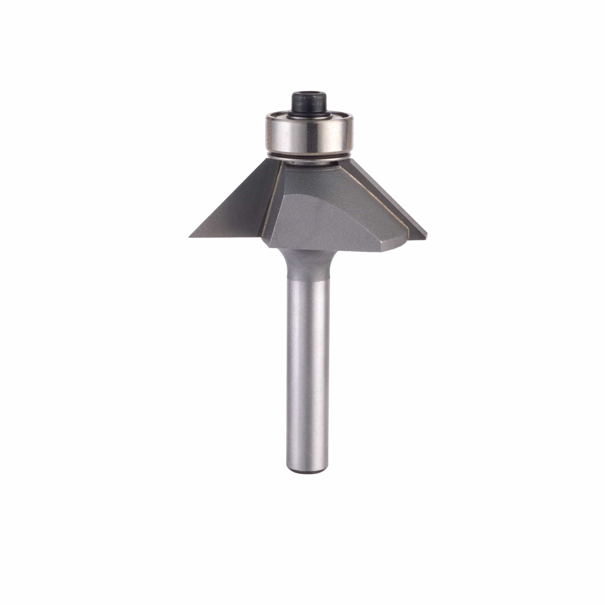 2302 Chamfer Router Bit 1/4" SH 5/8" CL X 7/16" CH 2" OL