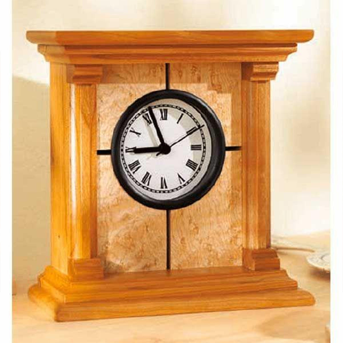 Downloadable Woodworking Project Plan to Build Architectural Clock