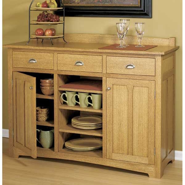 Woodworking Project Paper Plan to Build Traditional Sideboard