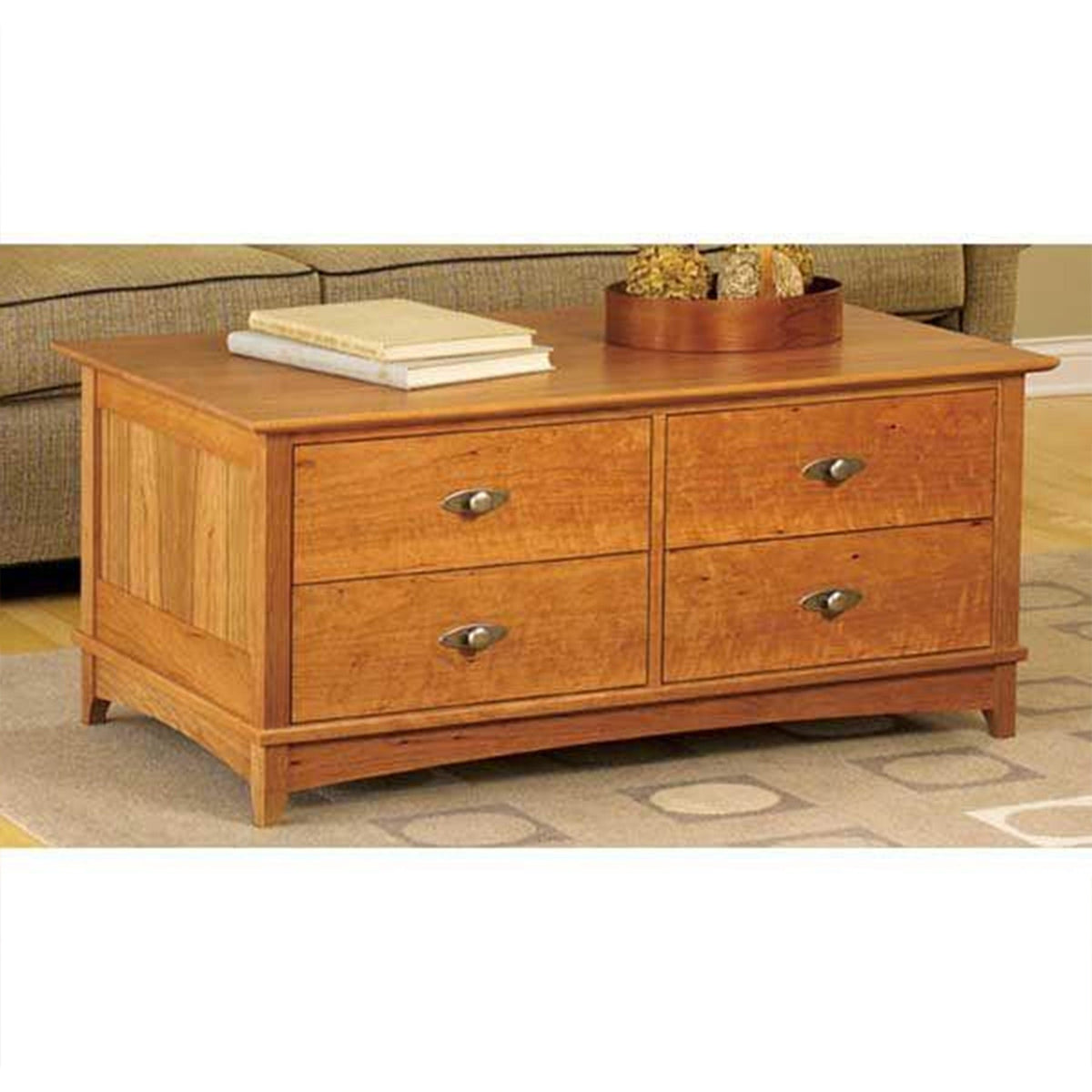 Downloadable Woodworking Project Plan to Build Entertainment Center Coffee Table