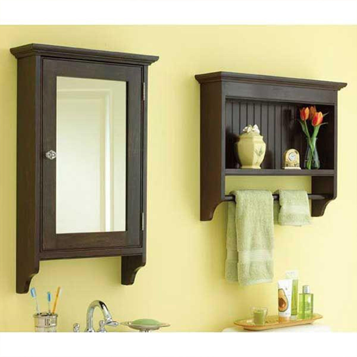Downloadable Woodworking Project Plan to Build Matching Bathroom Cabinets