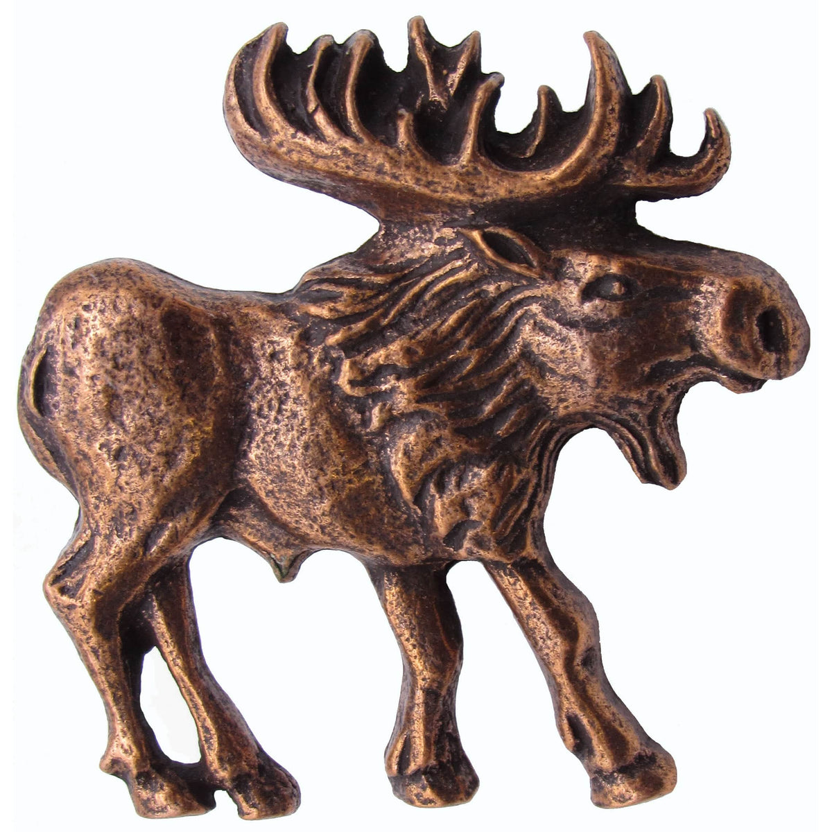 Walking Moose Pull, Right, Antique Copper, Model 183AC