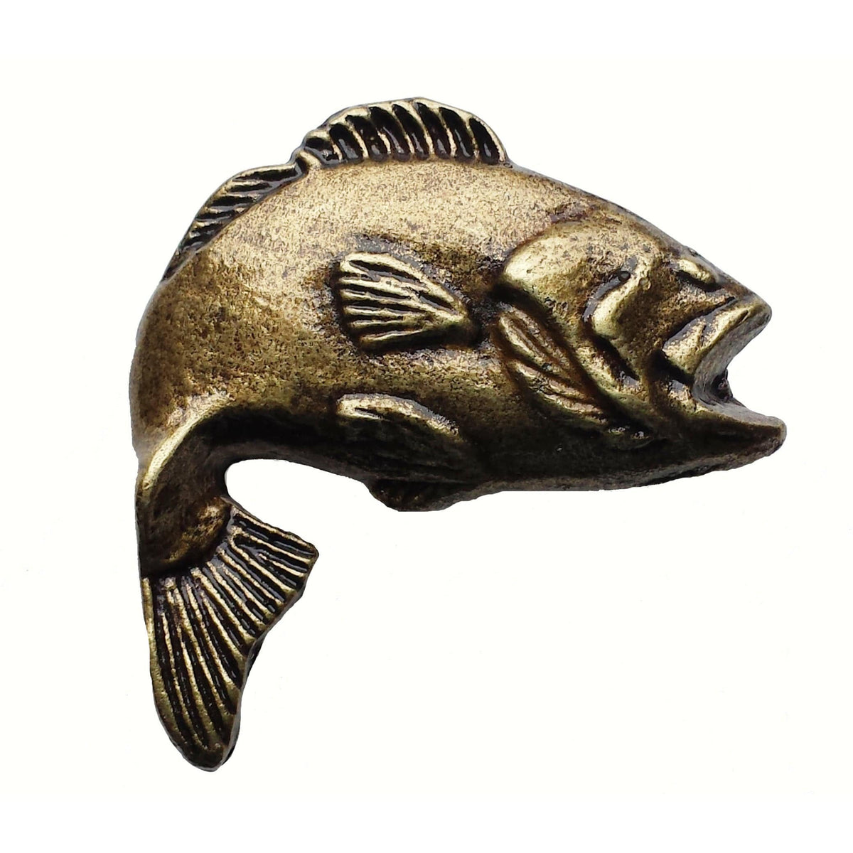 Big Bass Pull, Antique Brass, Model 151AB