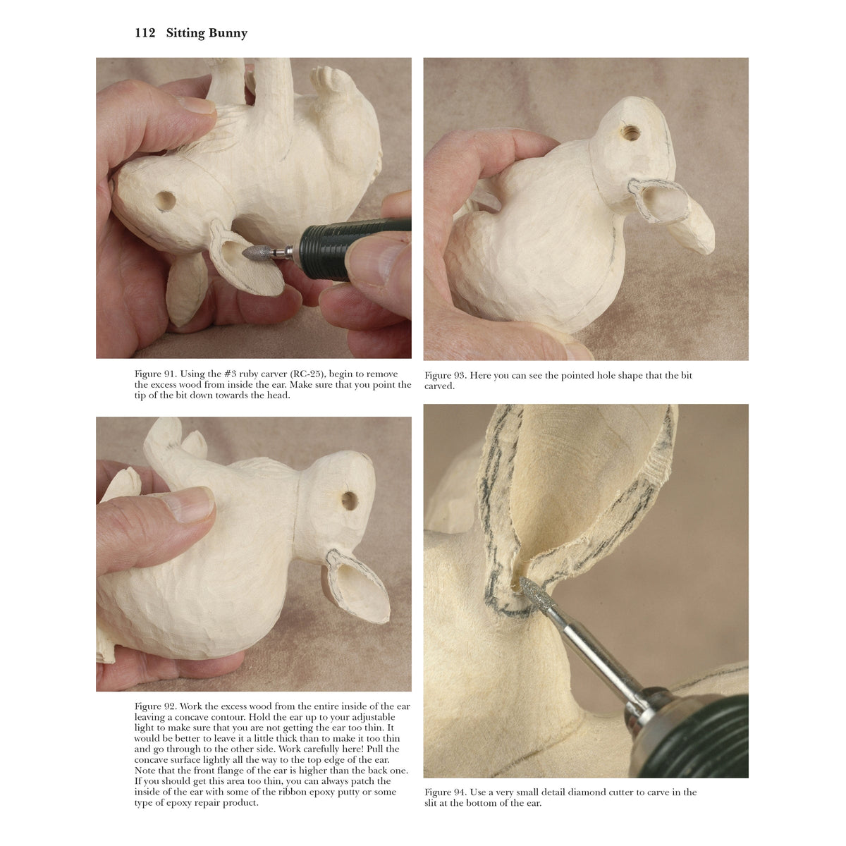 Carving Animals Bunnies and Chipmunks