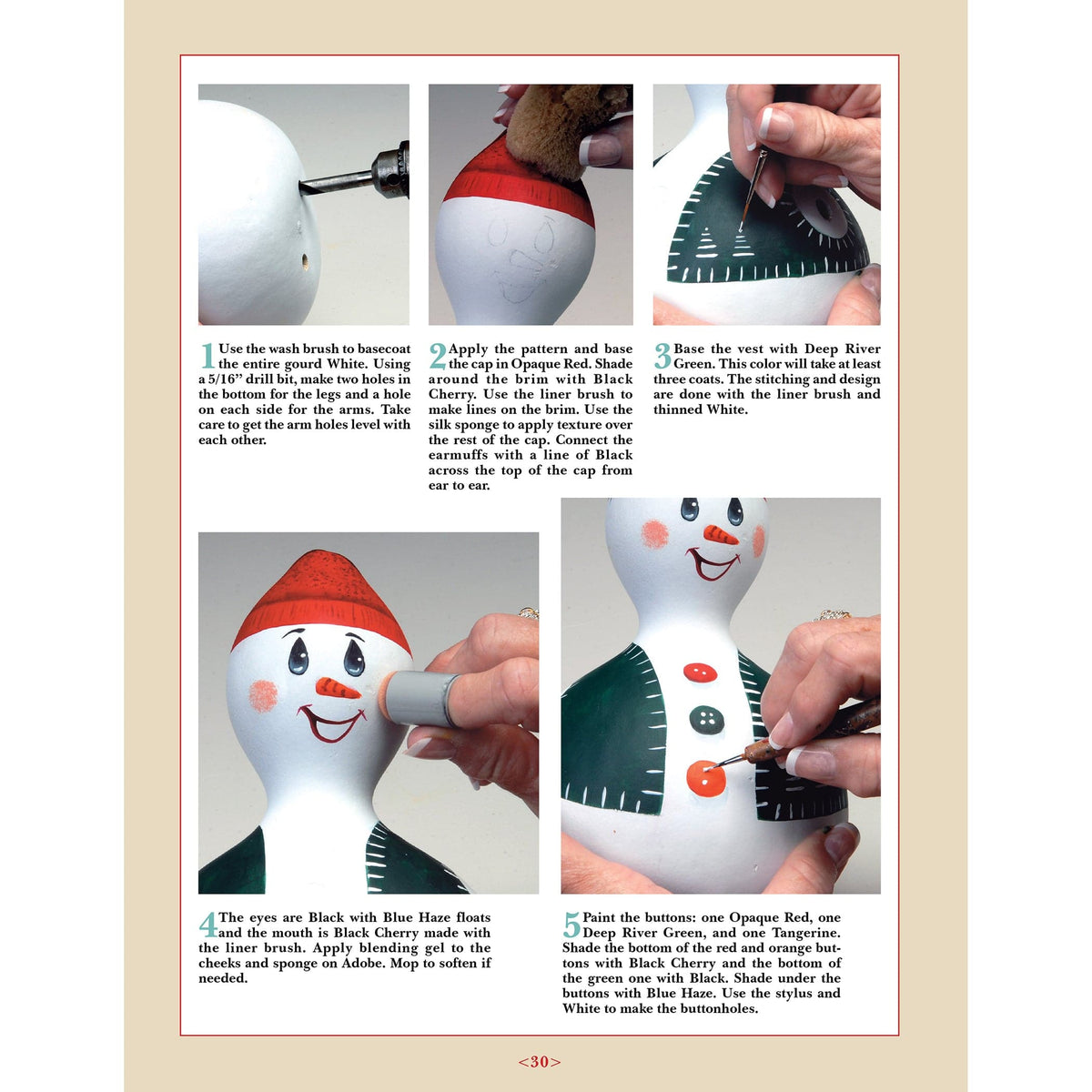 Holiday Fun: Painting Christmas Gourds