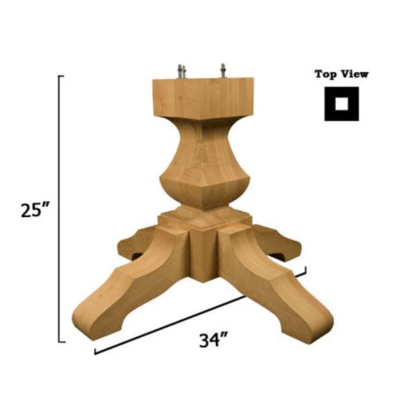 Transitional Table Pedestal Base Kit