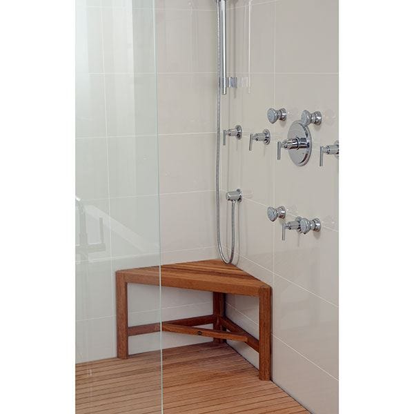 Fiji Corner Shower Bench 18"