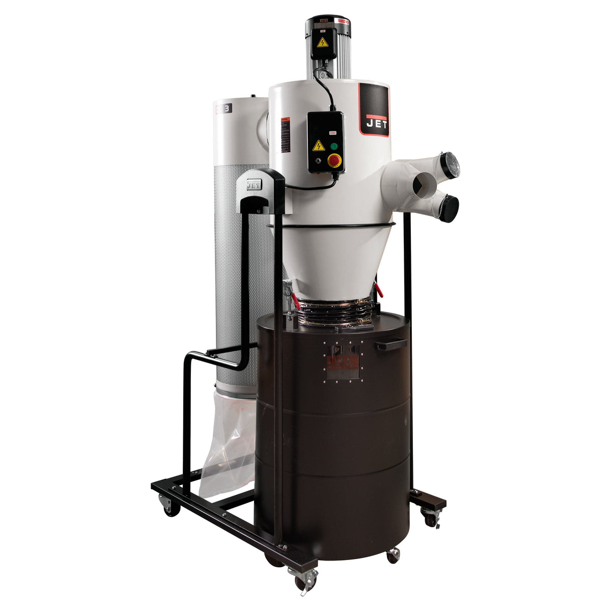 Cyclone Dust Collector with 2-Micron Canister Filter - 3 HP 1 Ph 230V - JCDC-3