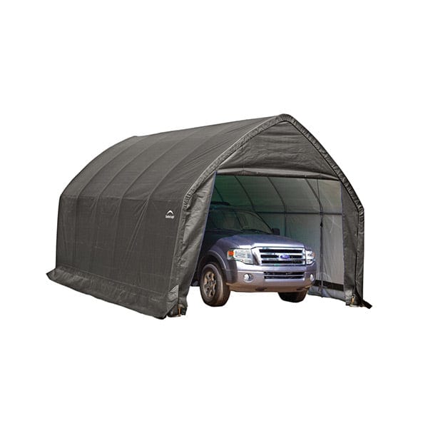 Garage-in-a-Box 13' x 20' x 12', Peak Style for SUV/Truck, Gray