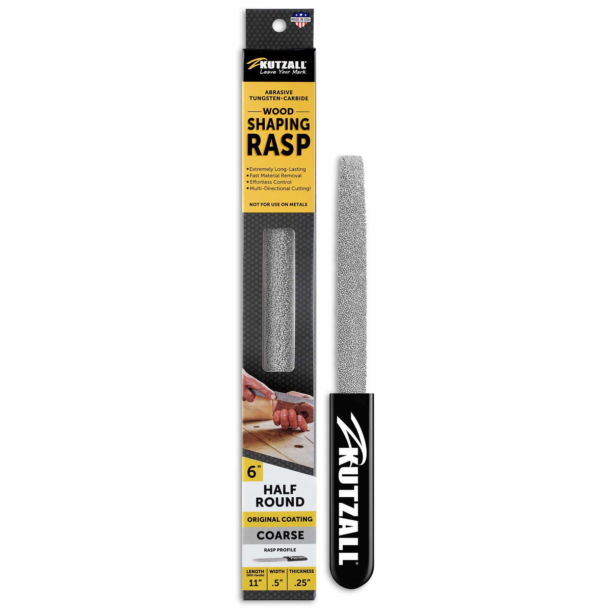 Original Half-Round Hand Rasp - 6" - Coarse