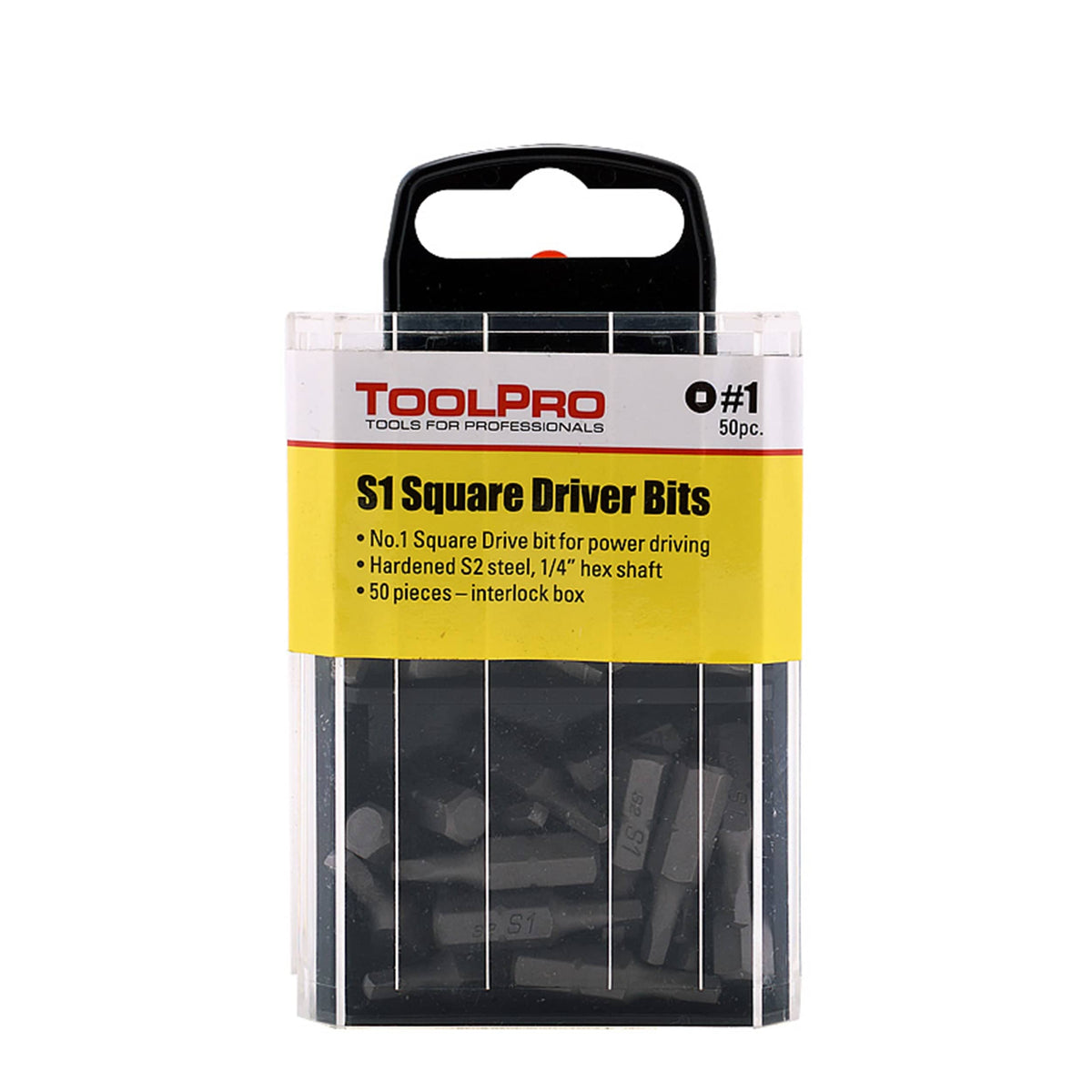 ToolPro Driver Bit with Interlocking Box - 50 Piece