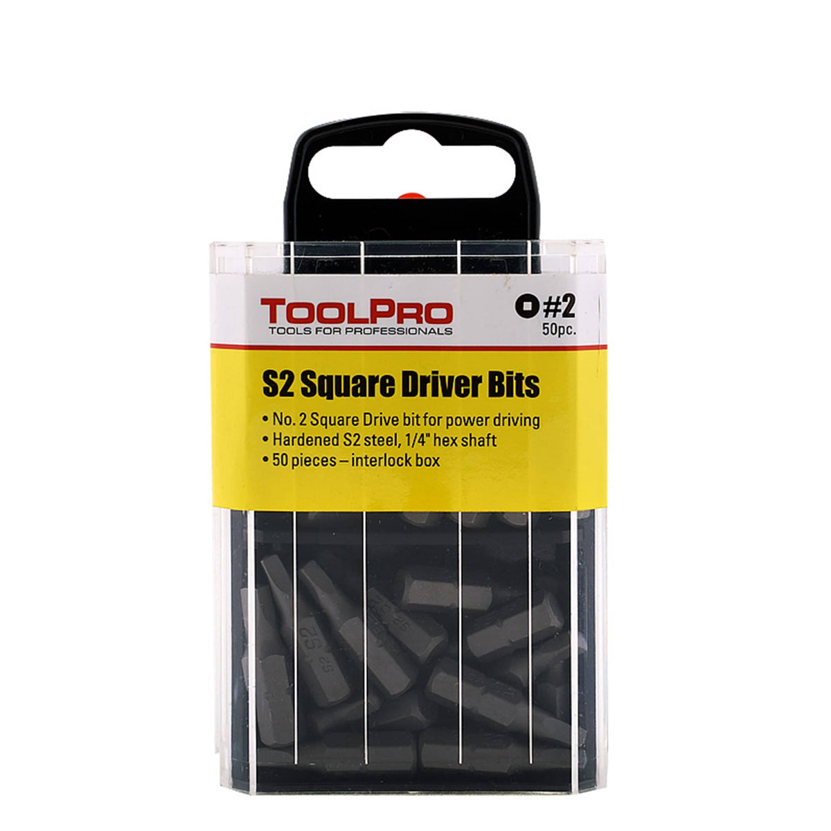 ToolPro Driver Bit with Interlocking Box - 50 Piece