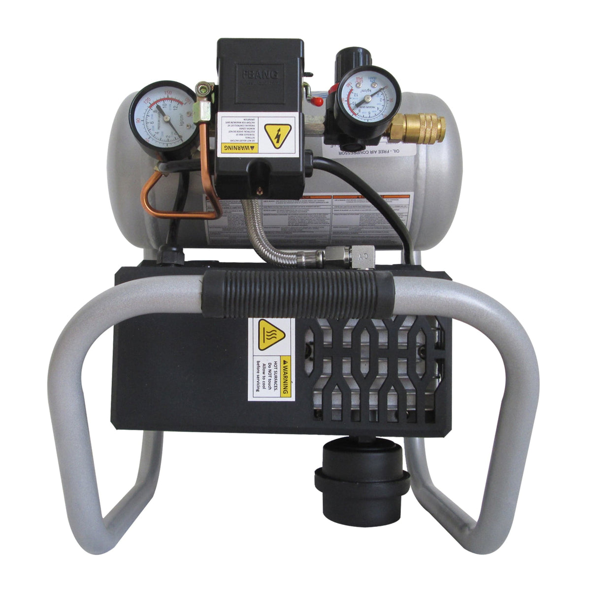 Portable Steel Tank Air Compressor 0.6 HP 1 Gallon