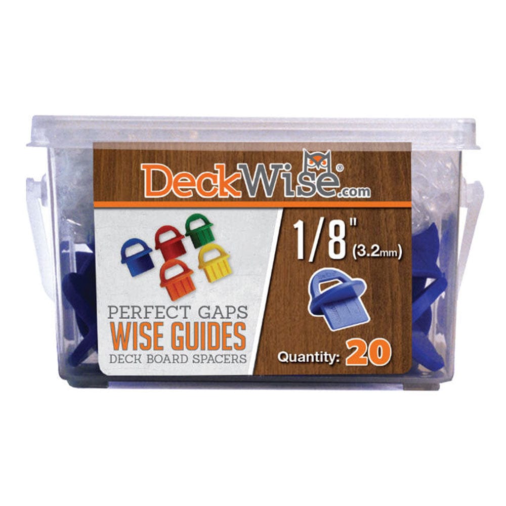 WiseGuides Decking Board Gap Spacers, 1/8 in., 20 pieces