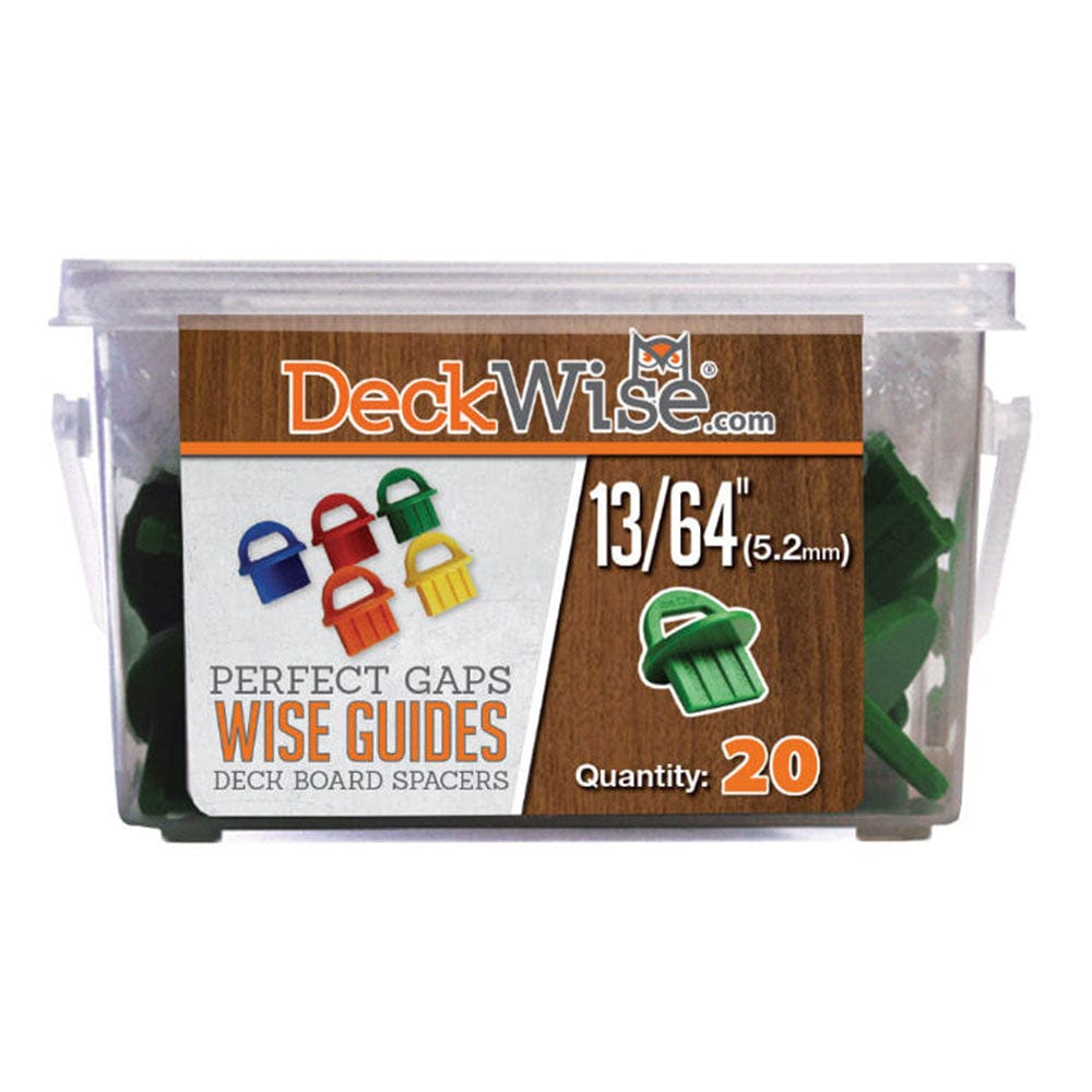 WiseGuides Decking Board Gap Spacers, 13/64 in., 20 pieces