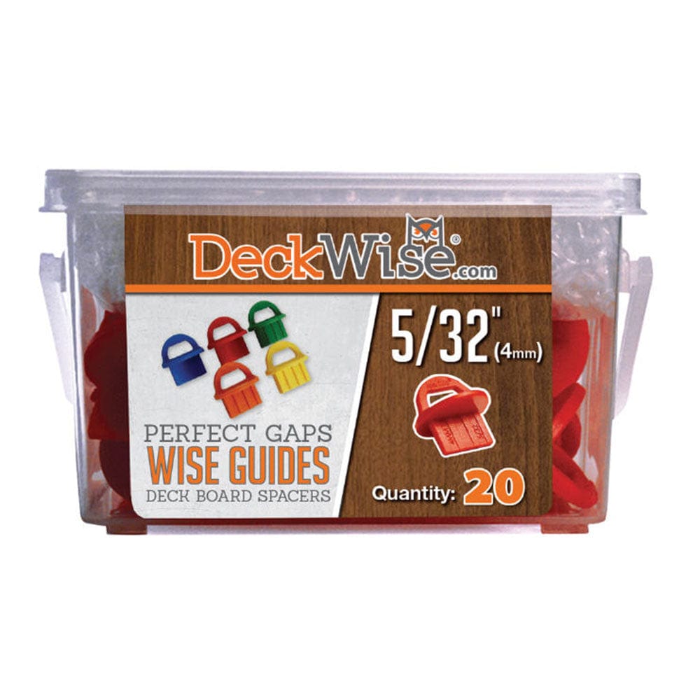 WiseGuides Decking Board Gap Spacers, 5/32 in., 20 pieces