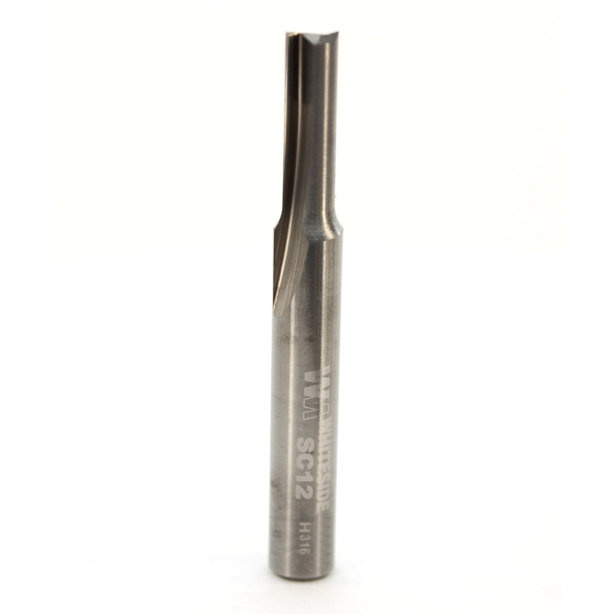 Solid Carbide Double Flute Straight Cut Router Bit - 1/4" SH