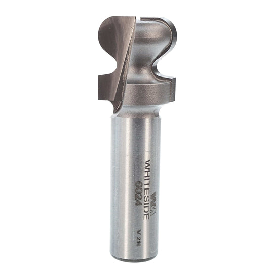 6024 European Style Drawer Pull Router Bit 3/16" R X 3/4" D X 7/8" CL X 2-3/8" OL