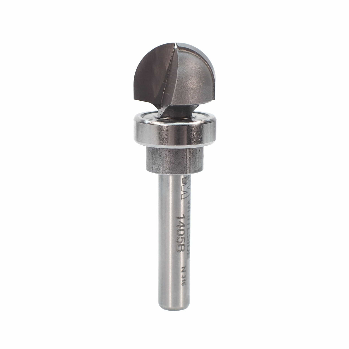 Round Nose / Core Box Router Bit with Bearing Guide - 1/4" SH