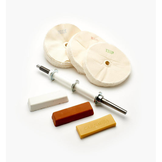 Three-On Lathe Buffing System