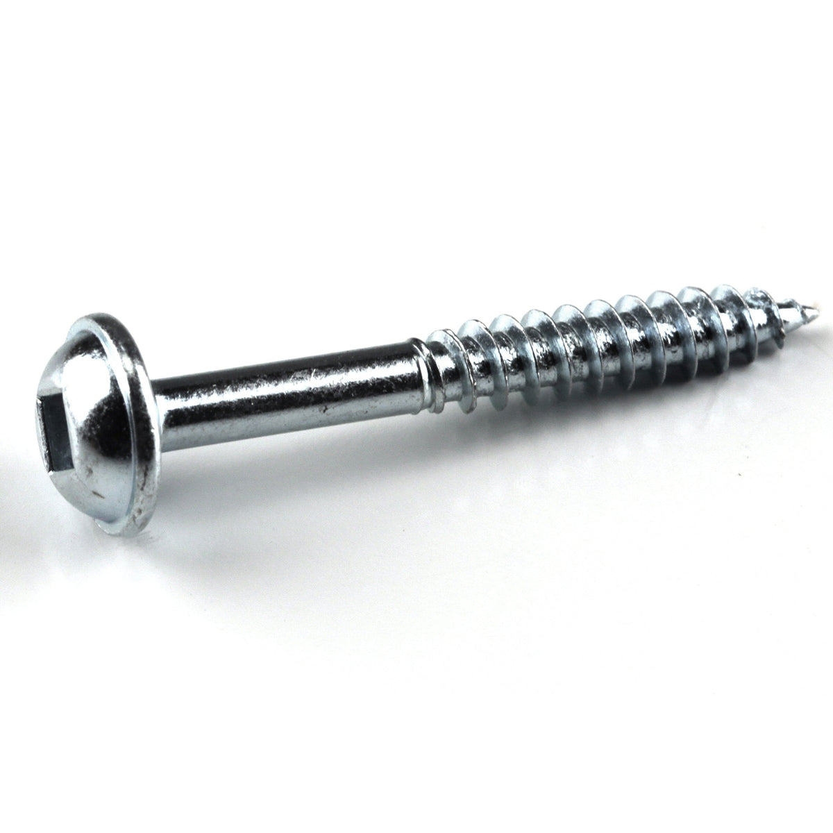 Pocket Hole Screw - #7 Fine - Square Drive - Washer Head - Zinc