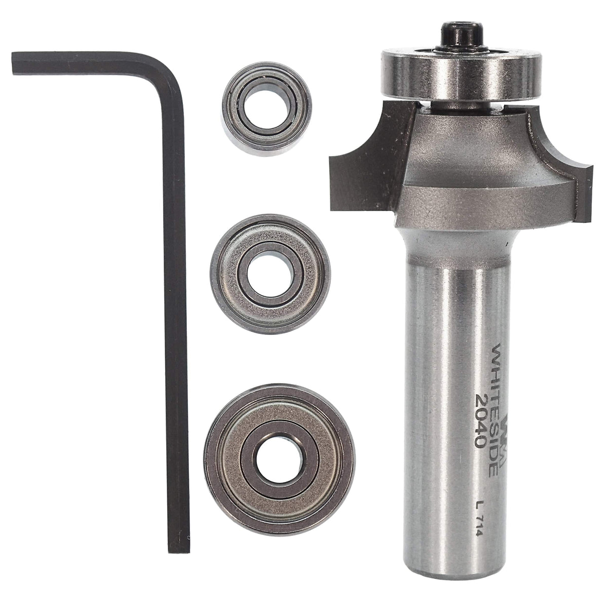 2040B Multi-Beading Router Bit Set 1/4" R X 1-1/4" D X 1/2" CL 2-3/8" OL