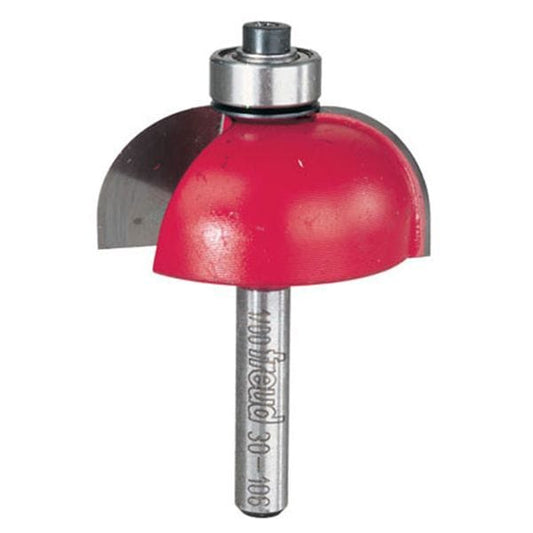 30-106 Cove Router Bit 1/4" SH 1-1/2" D 5/8" CL 1/2" R