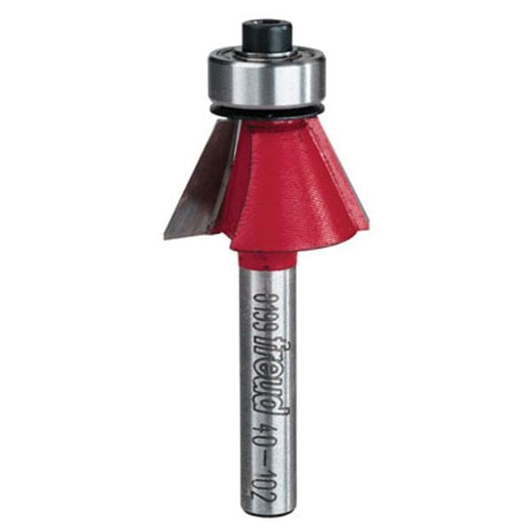 40-102 Chamfer Router Bit 25 Degree 1/2"CL 1/4"SH