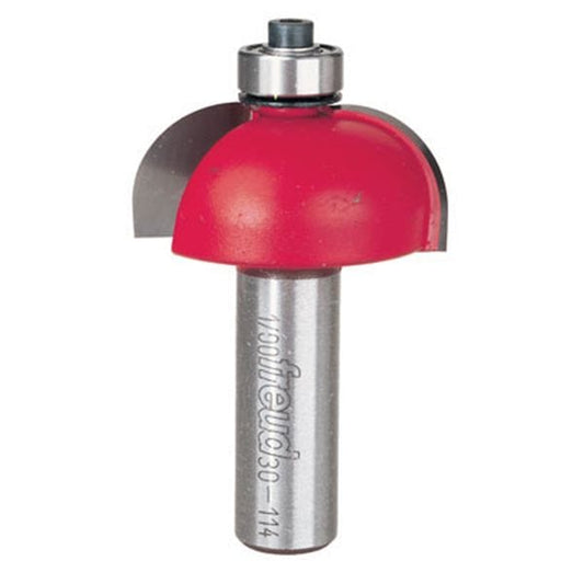 30-114 Cove Router Bit 1/2" SH 1-1/2" D 5/8" CL 1/2" R
