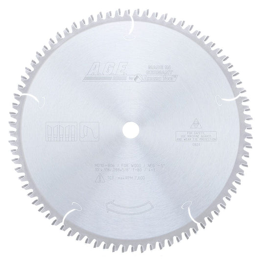 10"X 80T Heavy Miter 4+1 Blade, 5/8" Bore