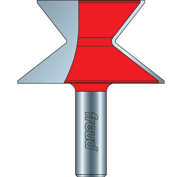 Wide Crown Molding Router Bit System - 1/2" SH