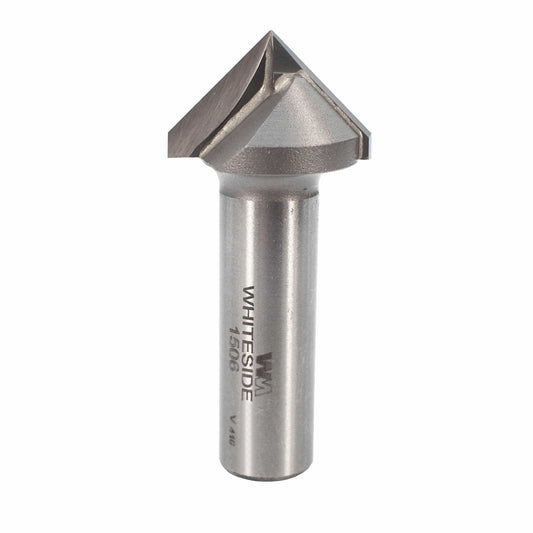 1506 90 Degree V Groove Router Bit 1/2" SH 1" D X 1/2" P X 2-5/8" OL