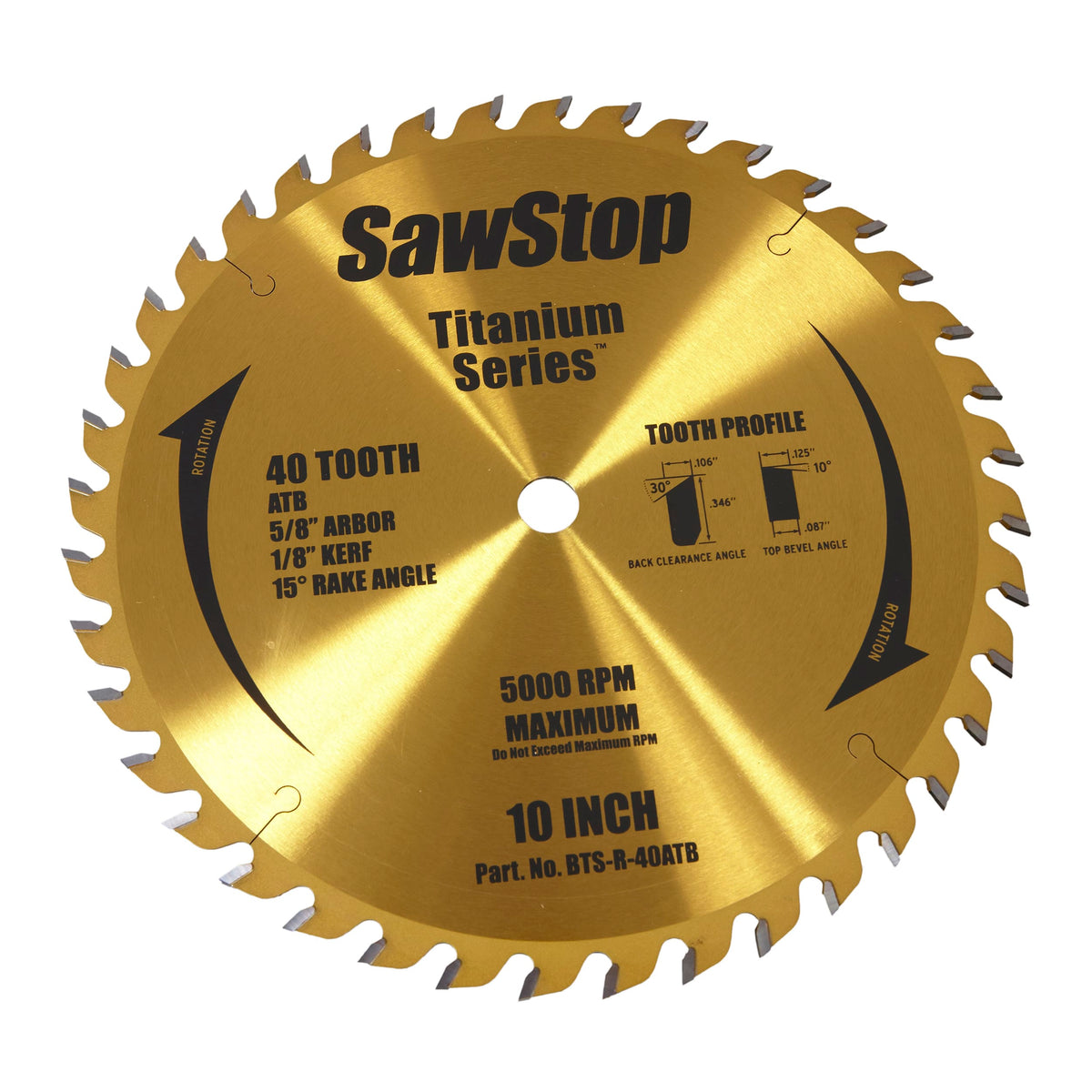 Titanium Series 40T Combination Blade