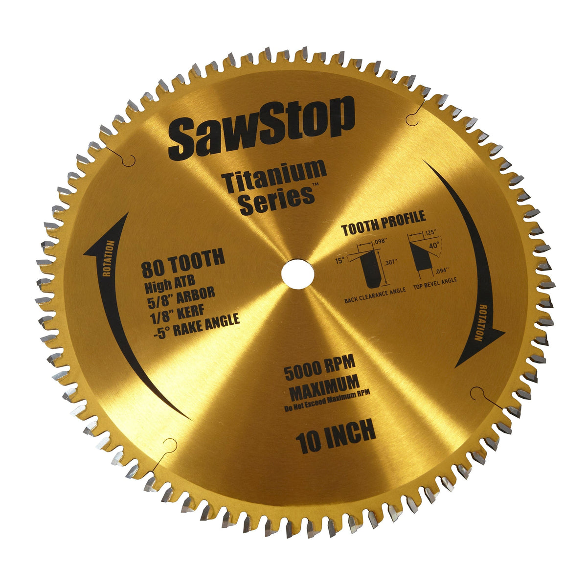 Titanium Series 80T Combination Blade