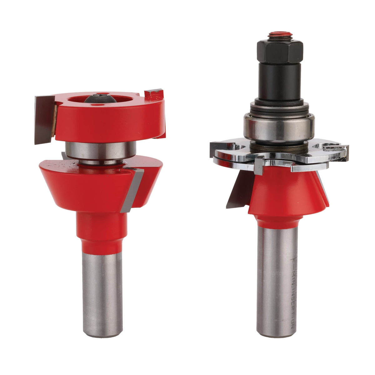 99-762 Adjustable Rail and Stile 2-Piece Router Bit Set Shaker Profile 1/2" Shank