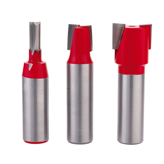 89-670 3-Piece Undersized Plywood Router Bits Set 1/2" Shank