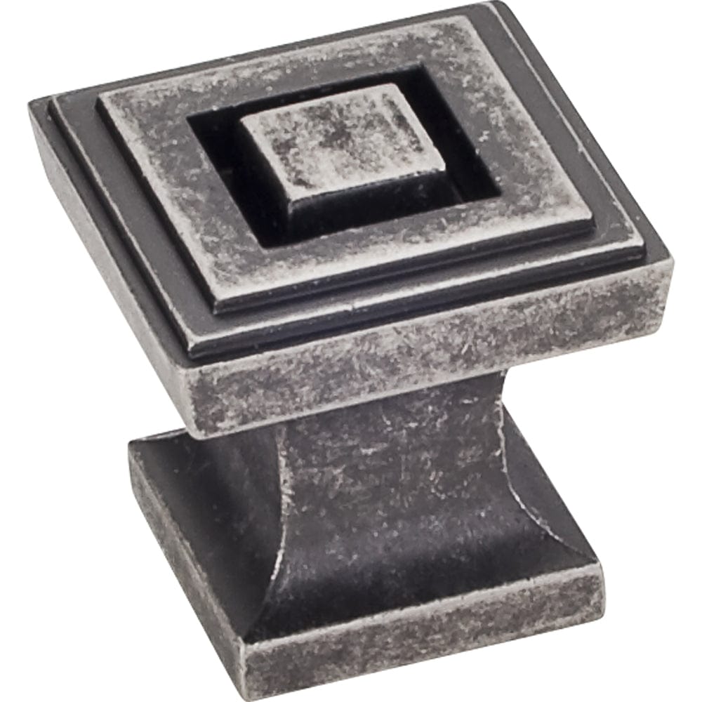 Delmar Knob 1" O.L., Distressed Pewter
