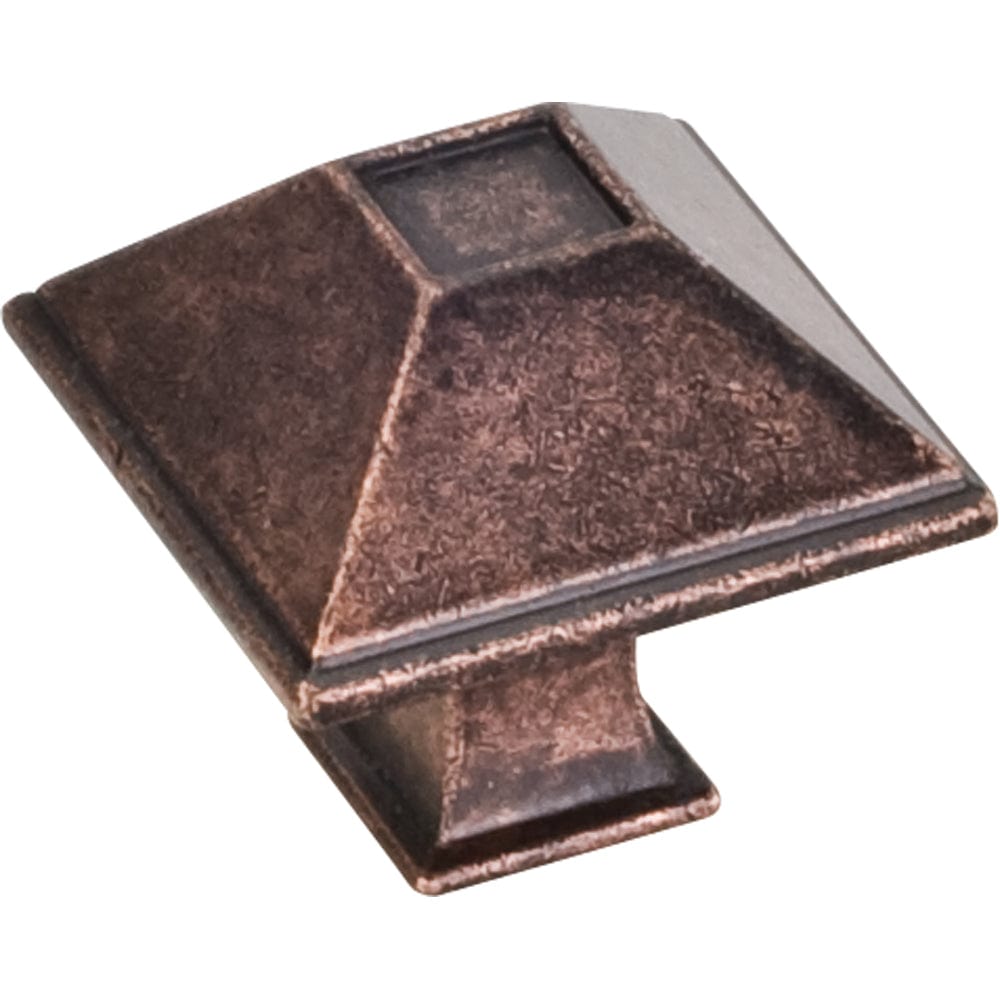 Tahoe Small Knob, 1-1/4" O.L., Distressed Oil Rubbed Bronze